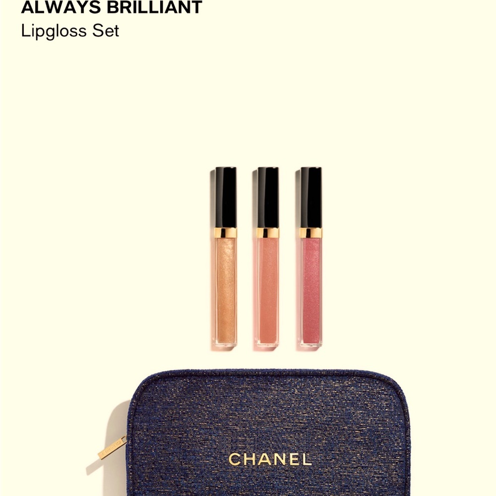 Chanel Always Brilliant Cosmetic Lipgloss Trio